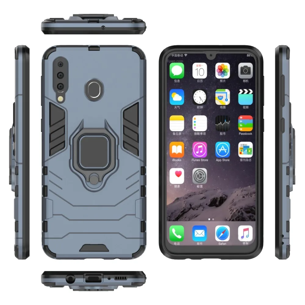 Heavy Duty Robot Armor Black Panther Stand Detachable Cover Case For Samsung Galaxy M10 M20 Rugged Hybrid M30 | Мобильные телефоны