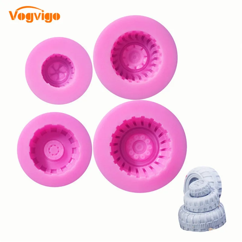

VOGVIGO 4 Size Circle Fondant Mold Cake Decorating DIY Chocolate Baking Mould Tool Wedding Cake Decorating Tools Silicone Mold
