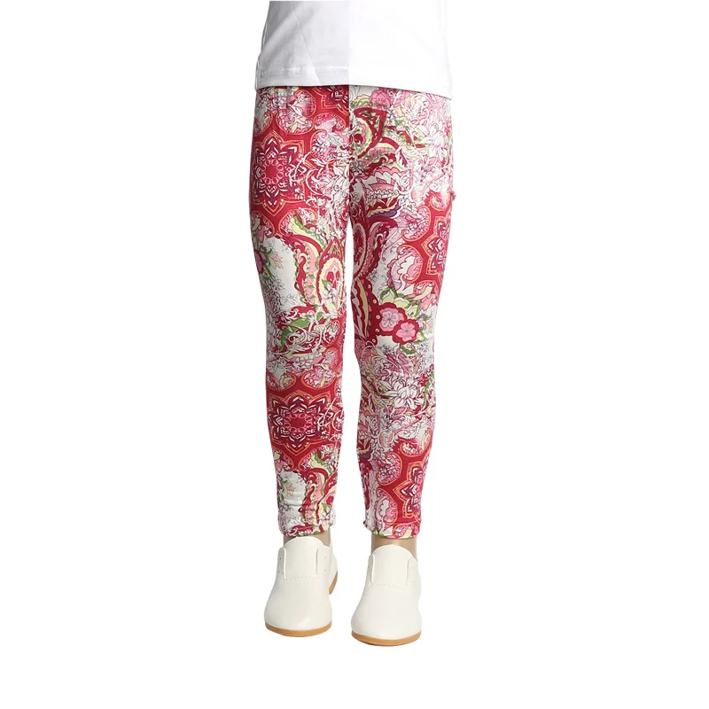 Fashion Cotton Baby Girls Leggings Printed Children Pants Colorful Kids Trousers Spring and Autumn For Height 80-140cm Fashion Cotton Baby Girls Leggings Printed Children Pants Colorful Kids Trousers Spring and Autumn For Height 80-140cm