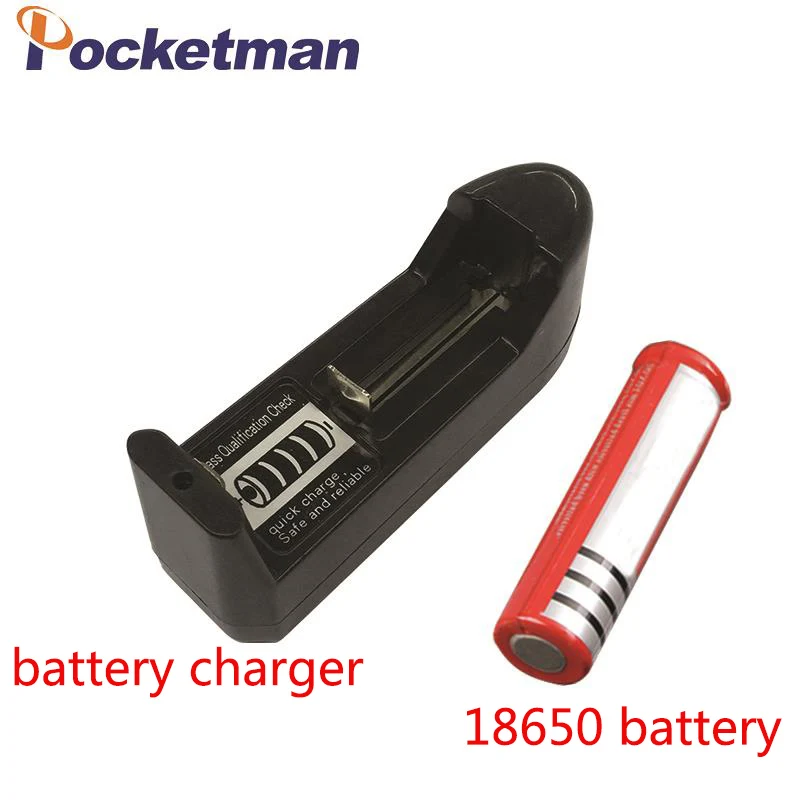 Pocketman 18650 3,7 в литий-ионная аккумуляторная батарея+ ЕС/США штекер AAA AA 18650 14500 10440 зарядное устройство для светодиодный фонарик Фонарь налобный фонарь - Испускаемый цвет: Package B