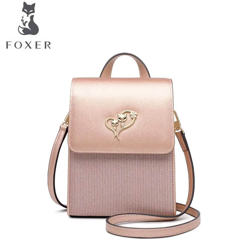 

FOXER luxury fashion mobile phone bag female 2019 new fashion ladies shoulder bag simple wild Messenger bag mini