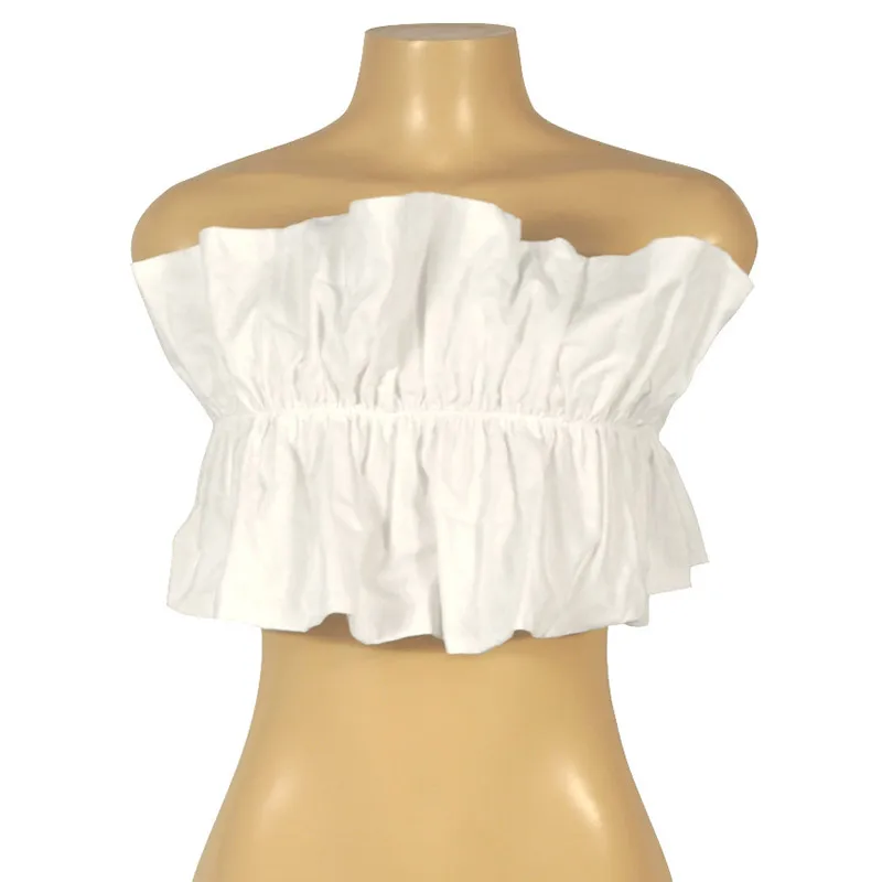 Forefair Off Shoulder Crop Top Summer Sexy Backless  (9)