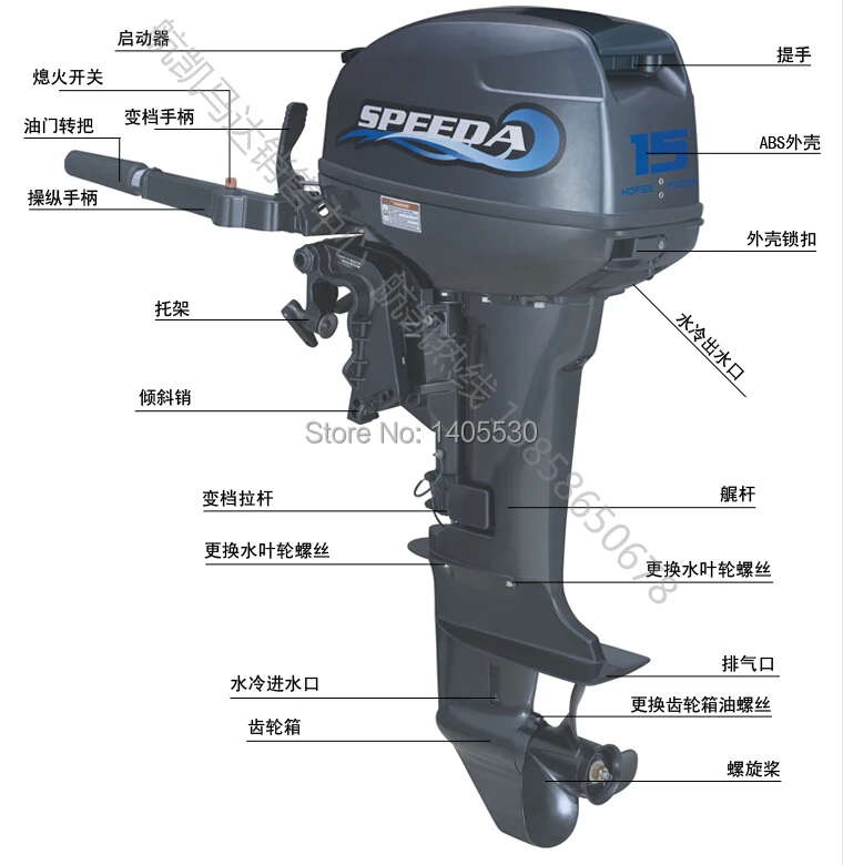 

2017 NEW Manufacturer Selling15 HP.2 stroke OUTBOARD MOTOR GASONLINE BOAT ENGINE UPDATED WITH 2 STROKE WATER COOLED