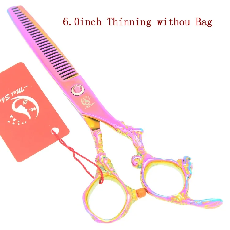 Meisha 6 дюймов Профессиональный Дракон ручка ножницы для волос набор парикмахерская резка филировочные ножницы парикмахерский инструмент HA0325 - Цвет: HA0327 no bag