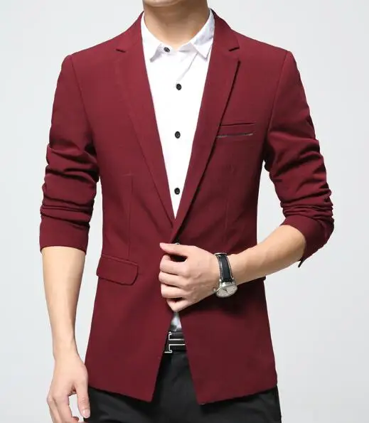 2018 New Arrivals Mens Smart Casual Blazers Suit Male Fashion Slim fit