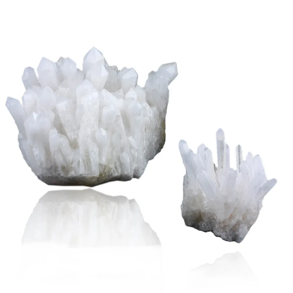 

TUMBEELLUWA Natural Rock Quartz Cluster Geode Druzy Mineral Specimen Healing Crystal Decoration