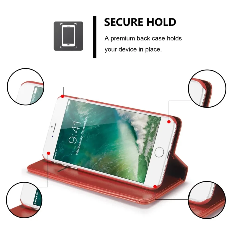 HotOriginal CaseMe003 For iPhone 7 7 Plus Case Retro Crazy Horse Book Style Leather Case With Stand For iPhone 6 6S Plus SE 5S (13)