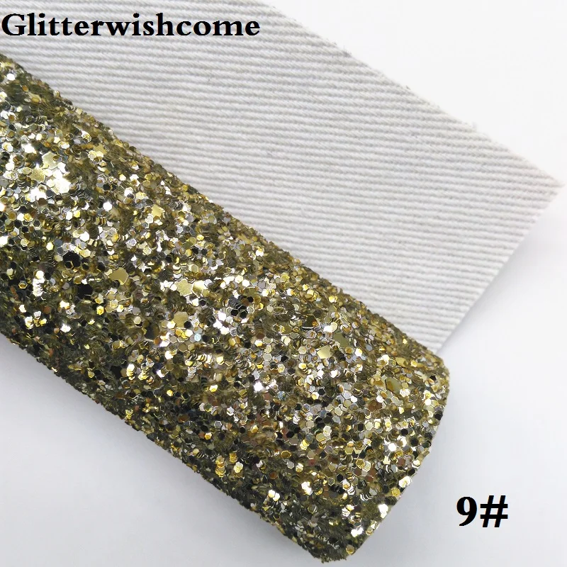 Glitterwishcome 21X29 см A4 Размеры виниловые обои для банты, матовый с эффектом блестящей кожи тканевый Виниловый фон для банты, GM089A - Цвет: 9