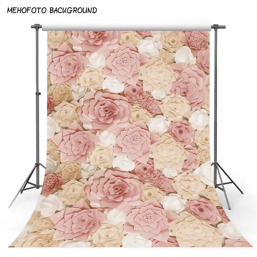 closeout mehofoto art fabric photography backdrops paper flower paper flower backdrops