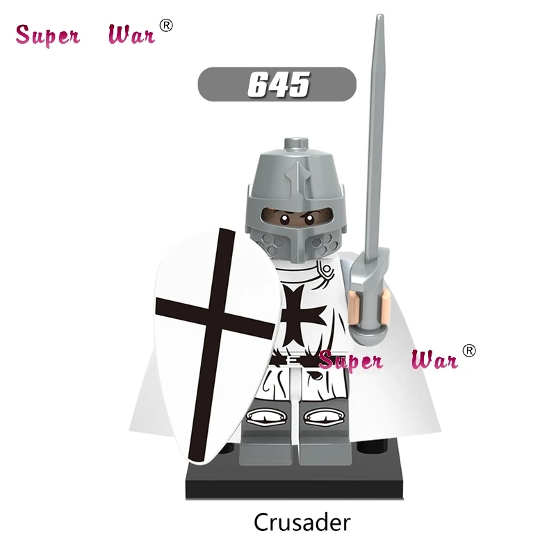 

1PCS action super heroes dc comics Medieval Crusader building blocks model bricks toy for children