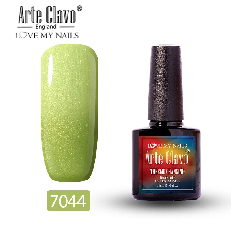 Arte Clavo температурный Гель-лак для ногтей маникюр термо-гель лак для ногтей изменение настроения цвет Гибридный лак - Цвет: 7044