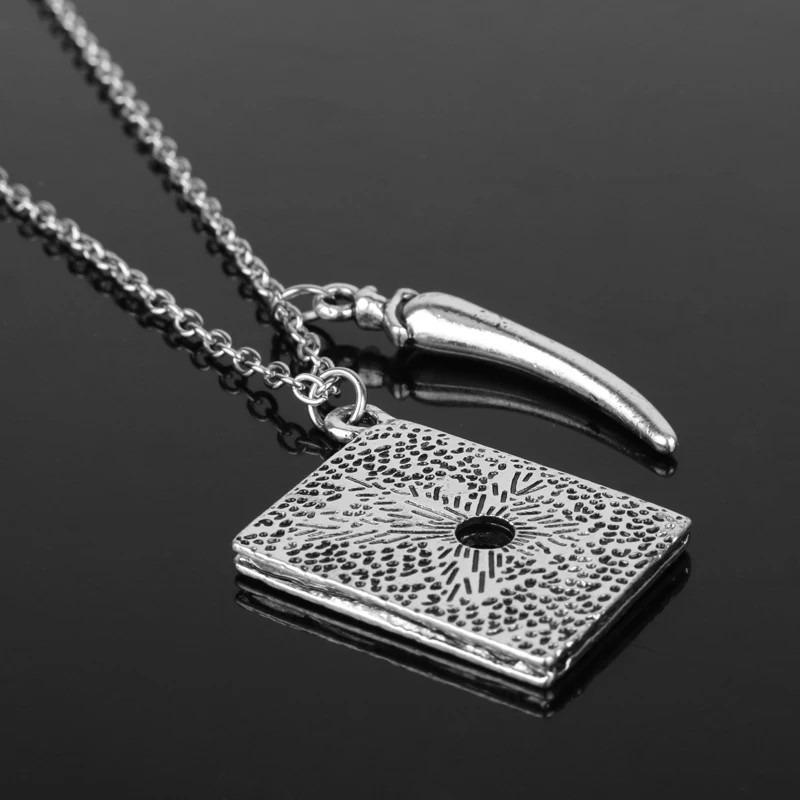 

dongsheng Jewelry Horcrux Necklace Voldemort Tom Riddle Diary Book Snake Tooth Pendants For Men Women Fan Movie Necklace Jewelry