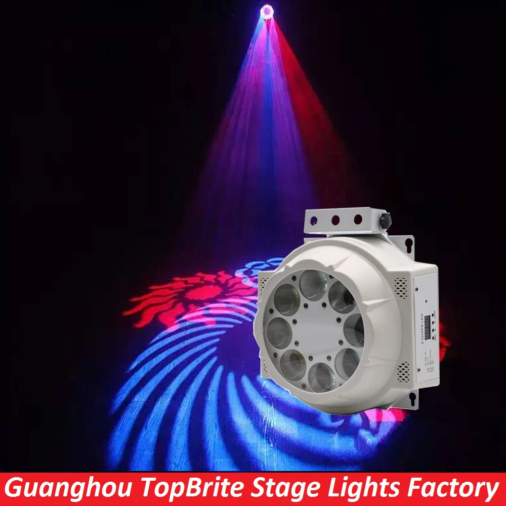 2016 Stage Light 8 Eyes Led Moving Head Rotate Pattern Effect Light RGBW 4 Color 8*3W Original Cree Led Lamp For DJ Night Club