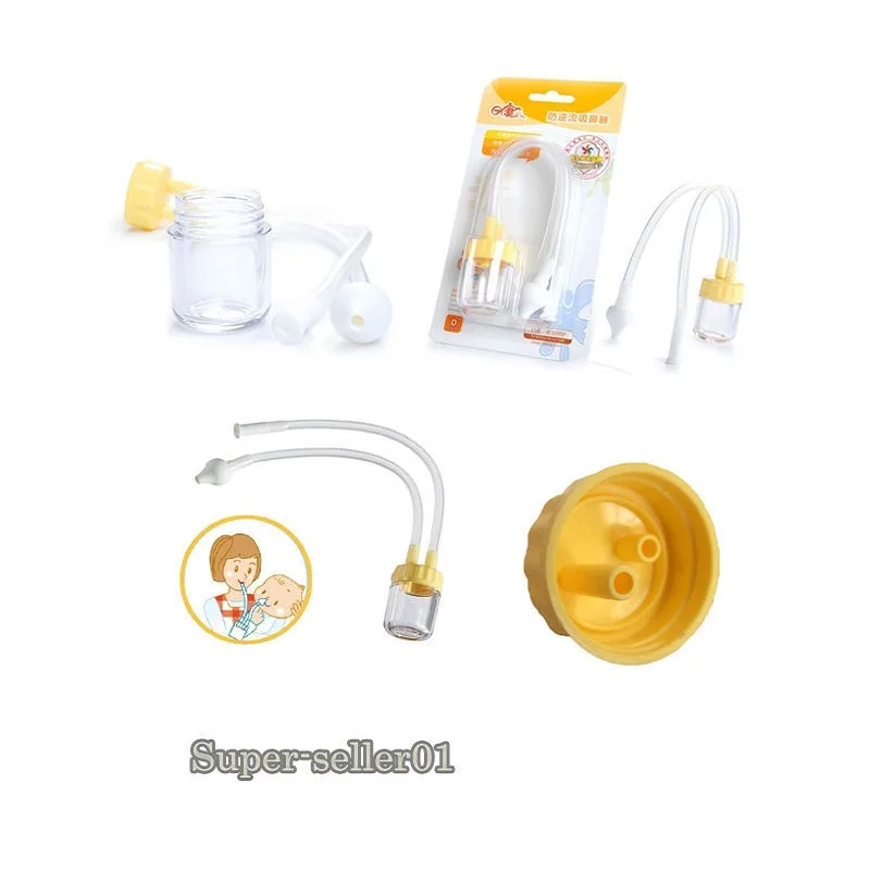 1 Pcs Infant Safe Nose Cleaner Vacuum Suction Nasal Mucus Runny Aspirator High Quality Hot Baby Kids Healthy Care Convenient