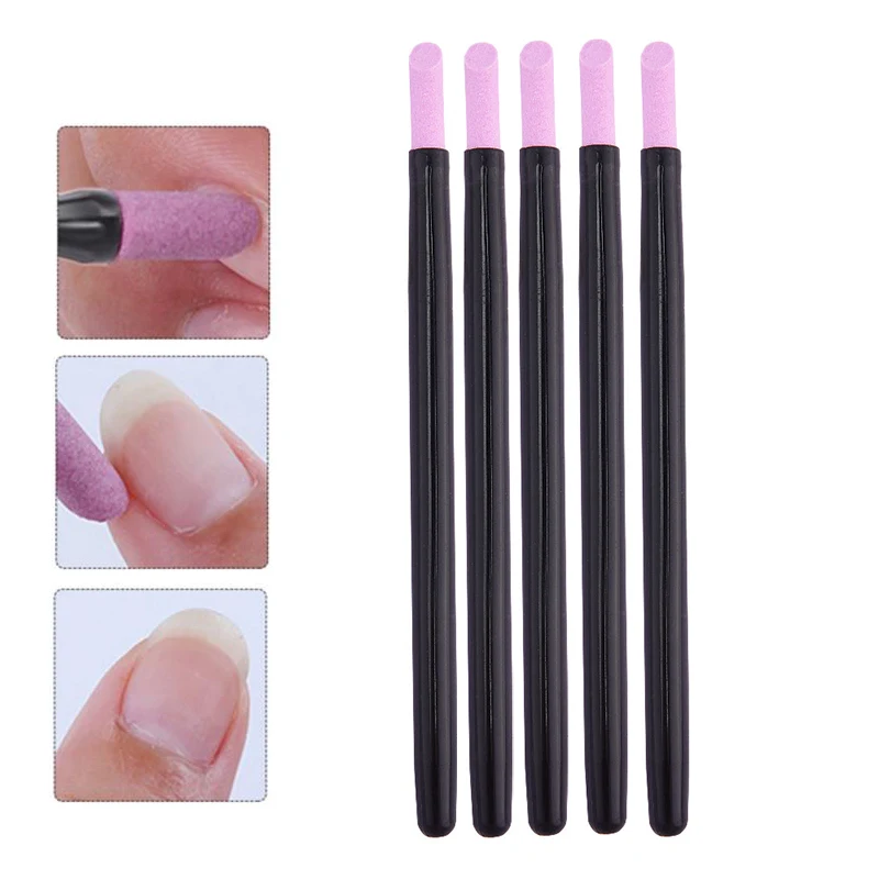 

free Shipping Stone Nail File Professional Cuticle Remover Trimmer Buffer Pedicure Manicure Nail Art Tools For Women makeup tool