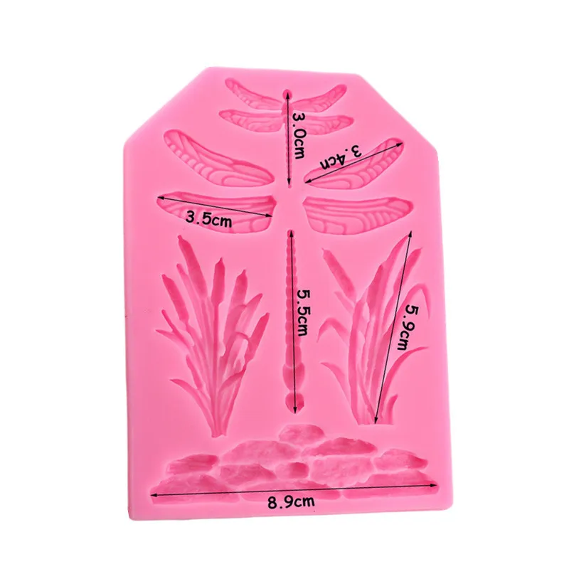 Силиконовая форма для украшения торта в виде стрекозы H683|decoration silicone mold|silicone moldcake
