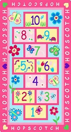 Модный Детский ковер Hopscotch милый розовый для спальни дизайнерские детские