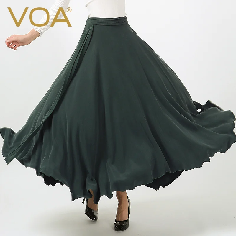 silk long skirts for women