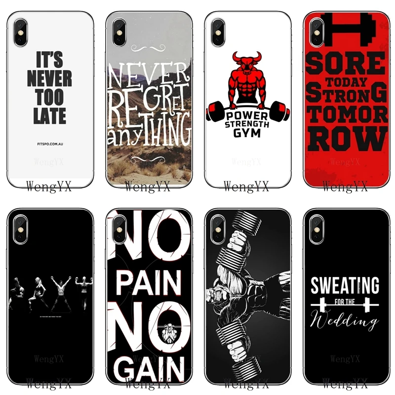 

Bodybuilding Gym Fitness slim silicone TPU Soft phone cover case For Xiaomi Redmi 3 3s 4 4A 4x 5 plus pro Note 3 4 5 5A