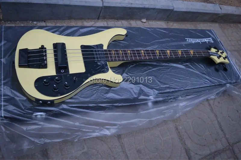 2016 Popular 4 strings bass 4003 bass guitar with Cream color Through neck color Free shipping
