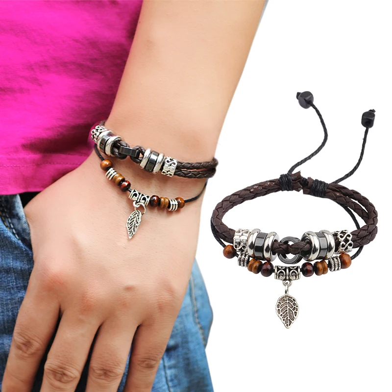 

Free Shipping Wooden beads fashion Charm Bracelet 2015 Brazalete encantado