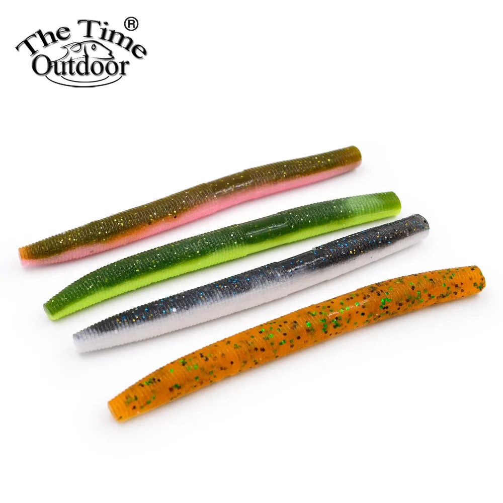 8 Pieces/pack High Density Senko Soft Fishing Lure Worm Baits 100mm 7