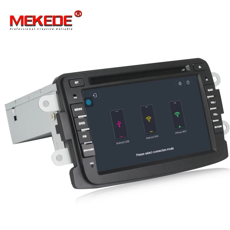 Discount MEKEDE 4g LTE Android 7.1 Car DVD Player For Dacia Sandero Duster Captur Lada Xray 2 Logan Trafic X83 2014 GPS radio 5