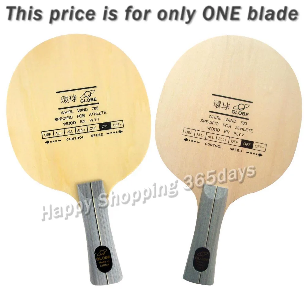 

Globe Whirl Wind 783 Wooden Ply.7 table tennis blade for racket pingpong paddle