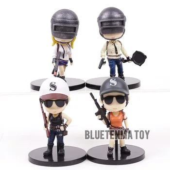 

Hot Game PUBG Playerunknow's BattleGrounds Q Version PVC Figures Toys Dolls Gift 4pcs/set