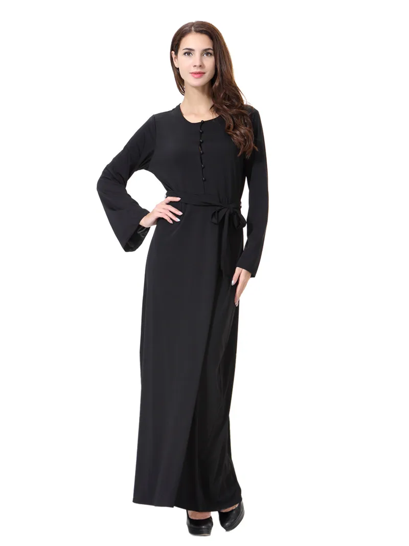 Жемчужные пуговицы abaya Турецкая женская одежда мусульманское платье