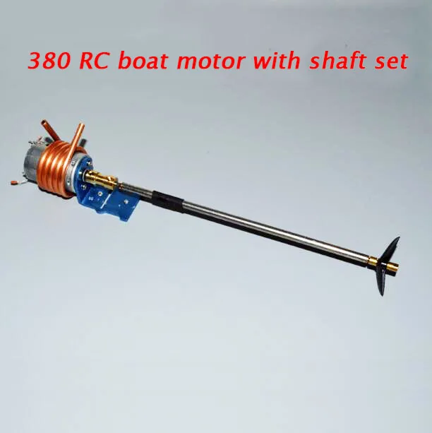 

RC Boat Drive Motor 380 Motor with Motor Mount Fasten Holder+Water Cooling Tube+Shaft+Propeller+Coupling Set Spare Parts