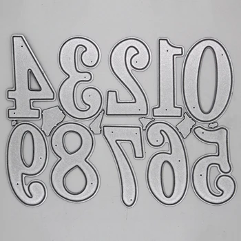 

numeral digital decoration Metal steel frames Cutting Dies DIY Scrap booking Photo Album Embossing paper Cards 10*13.3cm