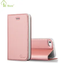 

E-Tree Brand skin leather case for iphone 5 luxury case for iphone 5s phone leather flip cover for apple iphone se case pu