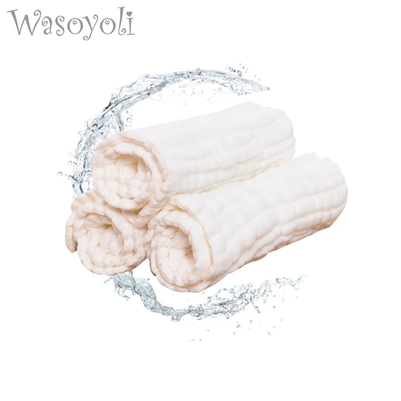 Wasoyoli Baby White Swaddles 90 110cm 100 Seersucker Muslin