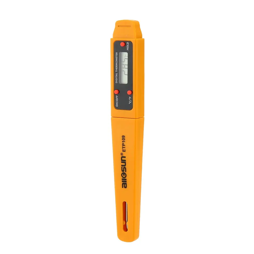 

Allsun ETP113 Mini Digital LCD Thermometer Temperature Tester Meter Data Hold C/F Pyrometer IR Industrial Home Portable