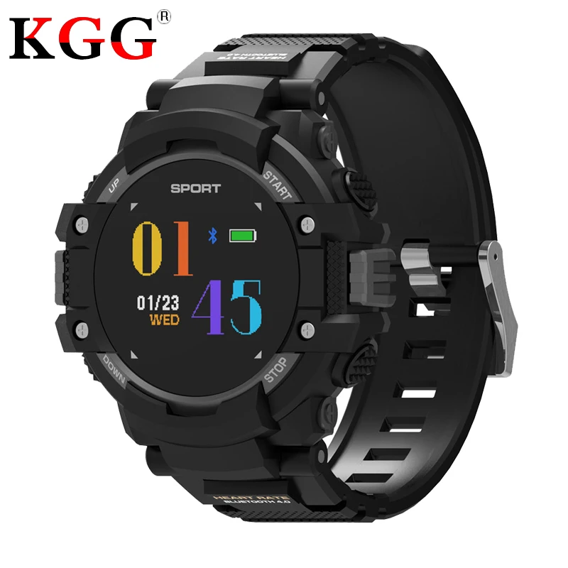 F7 GPS Smart watch IP67 Waterproof Heart Rate Fitness tracker Compass Altitude Thermometer Bluetooth Sport Smartwatch | Электроника