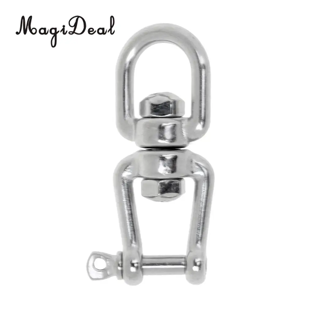 

MagiDeal Lightweight 4/5/6/8/10/12mm Marine Grade Boat Anchor Connector Shackle Swivel Jaw for Sailing Motor Boating Application