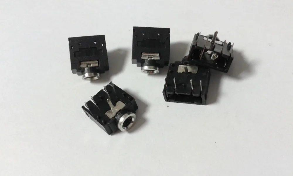 500pcs 1 8 3 5mm Stereo Jack Headphones Socket PCB Panel Mount 5PIN connector