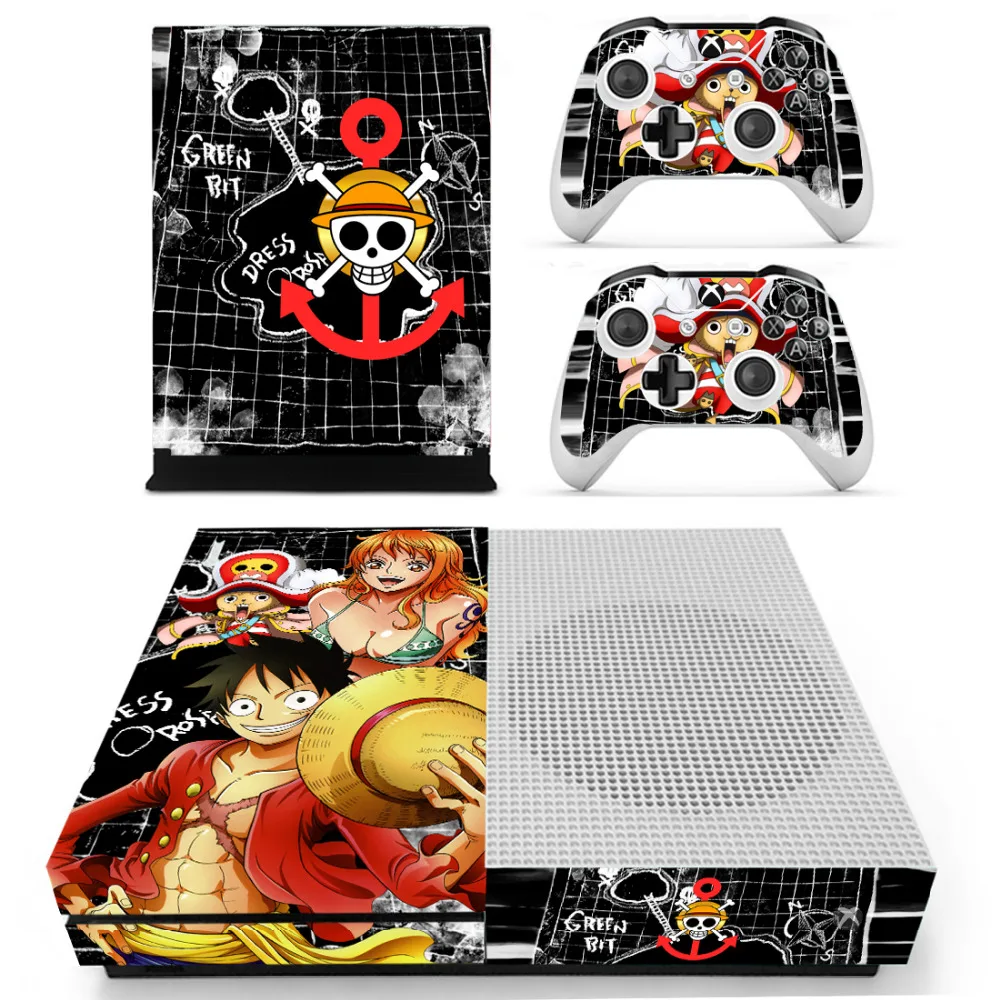Стикеры в стиле аниме Luffy для консоли Microsoft Xbox One S и 2 контроллера S|decal skin sticker|decal