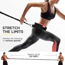 Мульти-Спорт Эспандер для фитнеса тренажер бег тренировочная лента с пружинным устройством для футбола баскетбол взрывной спортивный пояс