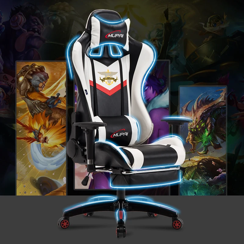 

E-sports chair reclining computer chair home game seat Internet cafes competitive racing chair office chair WF6271015