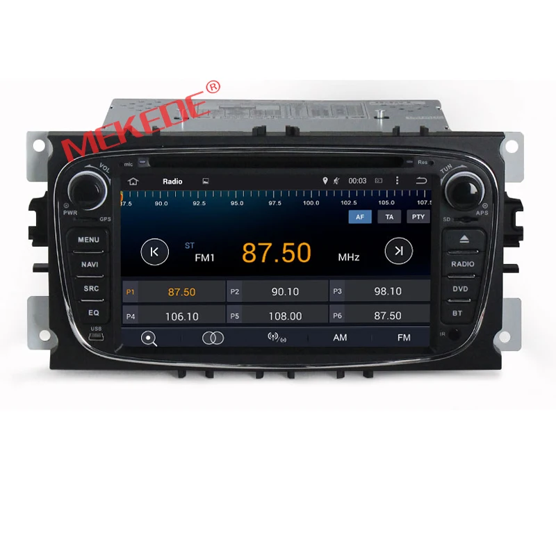 Perfect Free shipping 7inch Android 7.1 Car DVD Player For Ford  Focus S-MAX Mondeo With Wifi GPS Navi Radio free Map swc 4