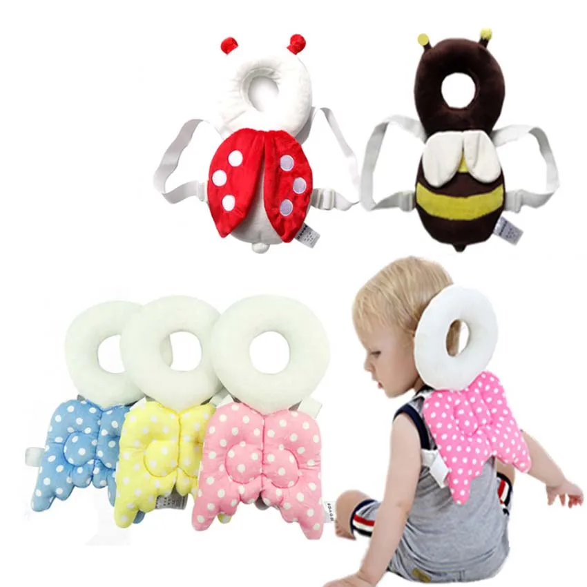 Comfortable Babies Head Protection Pad Toddler Headrest Pillow Baby Neck Cute Wings Nursing Drop