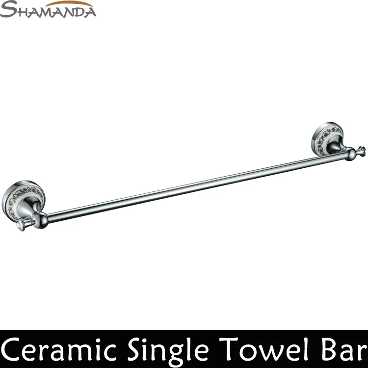 Free Shipping Modern Ceramic Single Towel Bar,Towel Holder,Brass&Zinc
