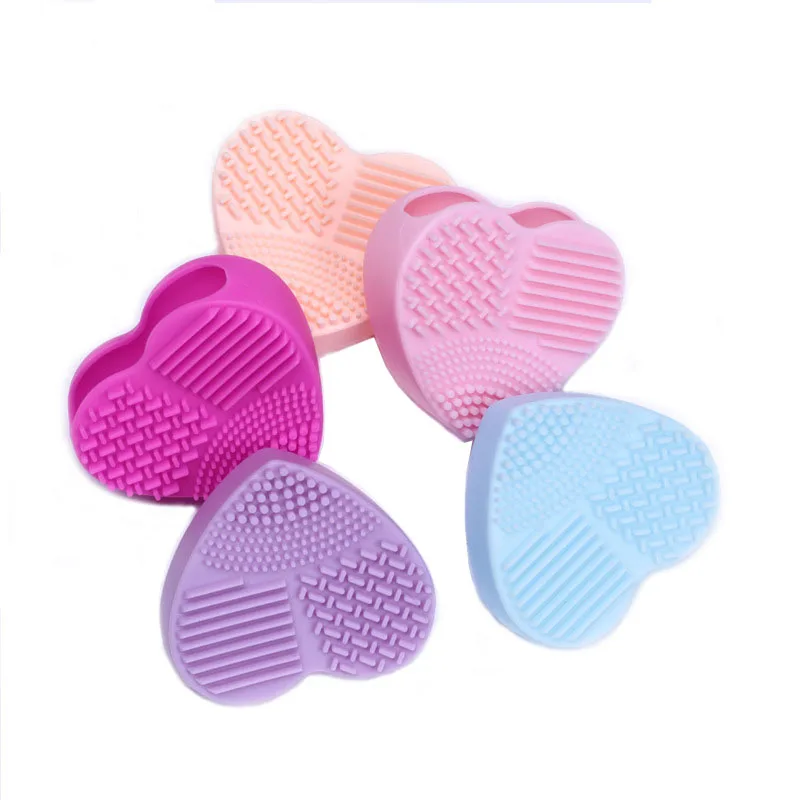 Silicone Brush Egg Heart Brushes Cleaning Tools (2)