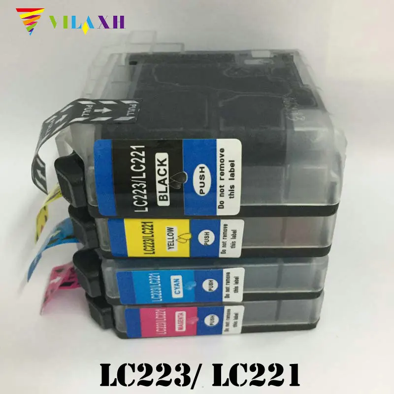 vilaxh LC223 LC221 Ink Cartridge For Brother 223 DCP-J562DW DCP-J4120DW MFC-J480DW MFC-J680DW MFC-J880DW MFC-J4620DW MFC-J5720DW |