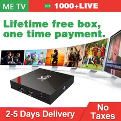 X96 без ежемесячной платы Арабский IP tv BOX подписка 1000 + каналы Франция, Италия, Испания Индия Япония Android Smart set top tv ip tv