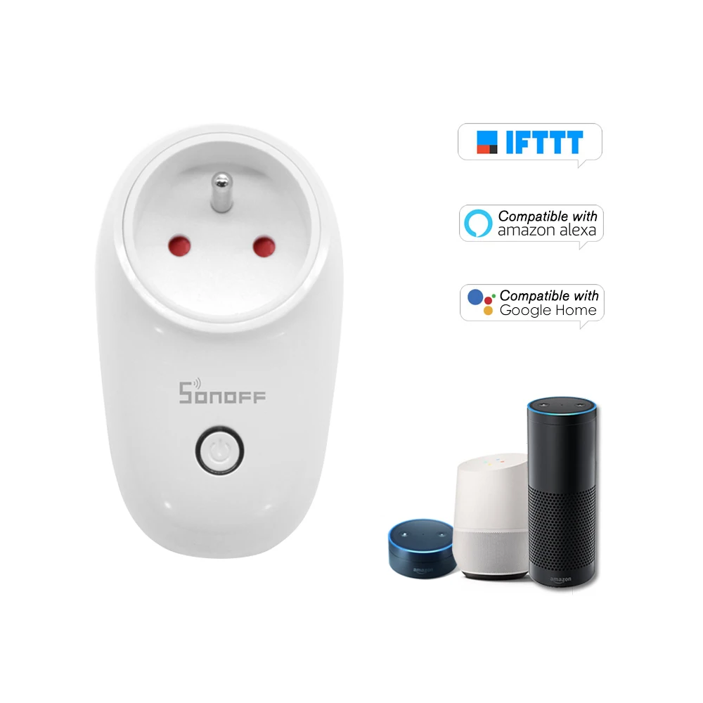 

Sonoff S26 WiFi Smart Socket Wireless Plug Power Socket Home Automation Switch For Amazon Assistant US/UK/CN/AU/EU