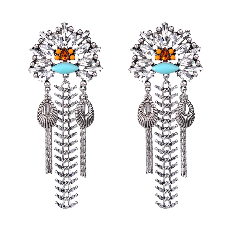 Euro American Exaggerated Statement Earrings Costume Jewelry for Women