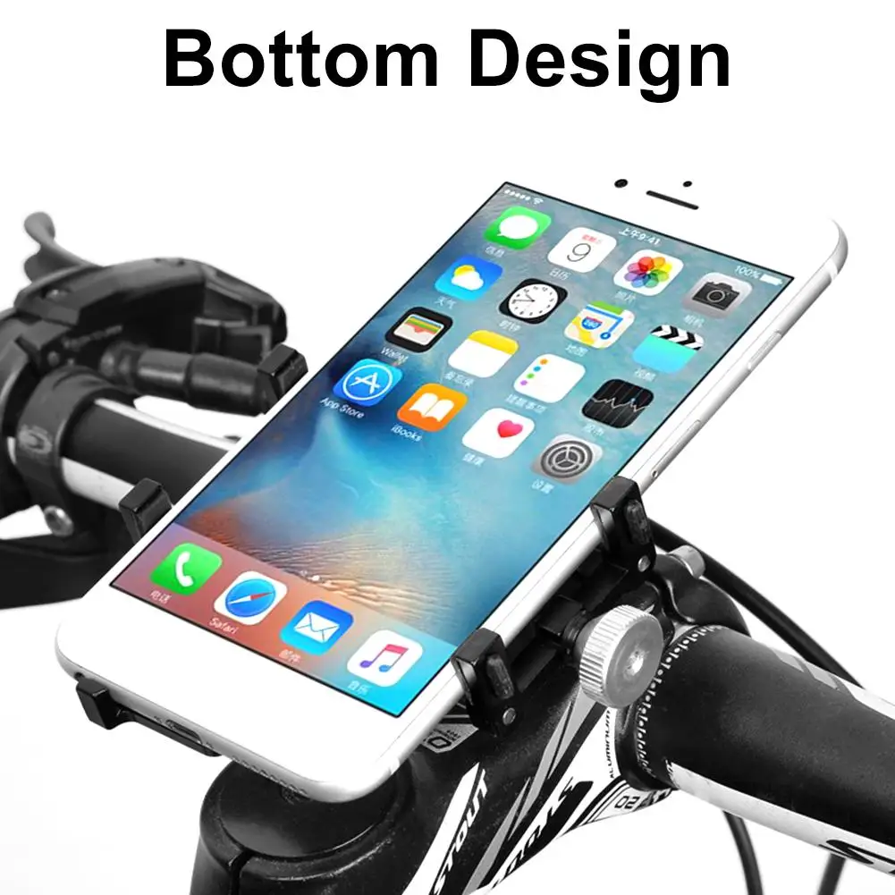 Perfect Bicycle Mobile Phone Holder Aluminum Alloy Shockproof Fixed Navigation Bracket For M365 Electric Scooter Bicycle Motorcycle 4